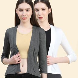 Outflits Pack Of 2 Front Open Shrug-31