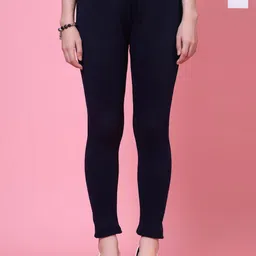 Clora Creation Pack Of 2 Woollen Ankle Length Leggings-image-37