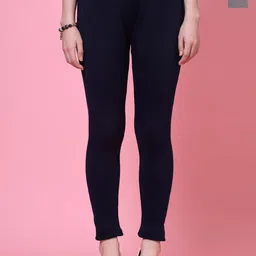 Clora Creation Pack Of 2 Woollen Ankle Length Leggings-image-28