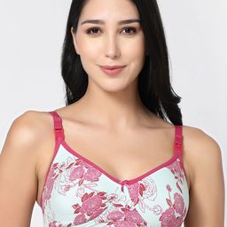 Inner Sense Pack of 2 Printed Full Coverage Anti Odour Maternity Bras with Anti Microbial-20