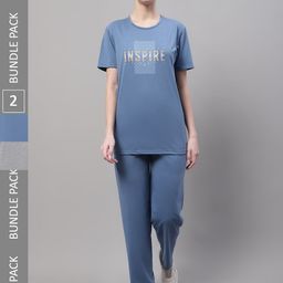 VIMAL JONNEY Women Pack of 2 Cotton Tracksuits-image-10