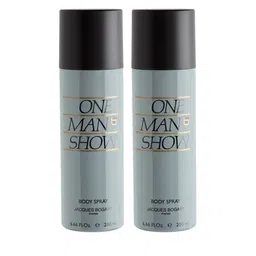 JACQUES BOGART Men Set of 2 One Man Show Deodorant Body Spray - 200 ml Each-picture-8