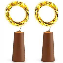 SPARK WORLD Yellow 2 Pieces Rice Shape String Lights image 4