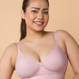 Maashie Pack of 2 Foam Cups Full Coverage Padded Non Wired Tshirt Bra image 2
