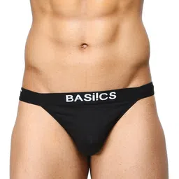 BASIICS by La Intimo Black & White Set of 2 Thongs BCSTH010B025 image 4