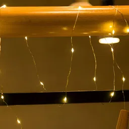 SPARK WORLD Yellow Rice Shaped String Lights image 2