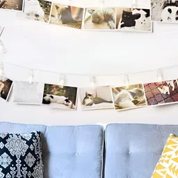 ENORMITY Yellow Photo Clip Shape String Lights image 5