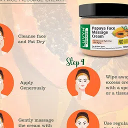LUVYH Set of 2 Papaya Face Massage Cream 100 g Each image 2