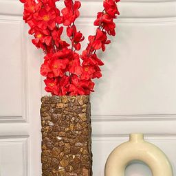Akaar Red & Brown Cherry Blossom Decorative Artificial Flowers-4