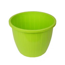 Kuber Industries Set Of 4 Green & Red Solid Flower Pot image 2