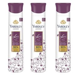 YARDLEY LONDON Women Set Of 3 Lace Satin Refreshing Deodorant Body Spray - 150ml Each-21