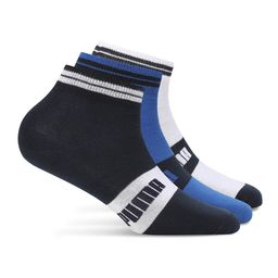 Puma Unisex Pack Of 3 Patterned Quarter Cotton Socks-27