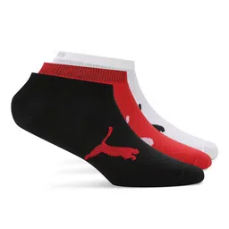 Puma Unisex Pack of 3 Cotton Ankle-Length Quarter Socks-image-93