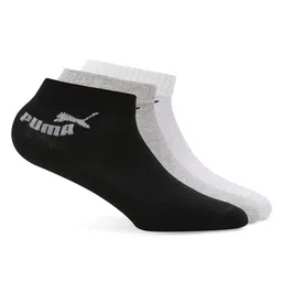 Puma Unisex Pack of 3 Cotton Ankle-Length Quarter Socks-45