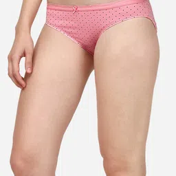 SOIE Pack of 3 Mid Rise Medium Coverage Solid and Printed Cotton Stretch  Briefs image 3