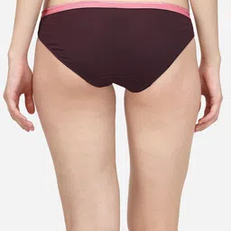 SOIE Pack of 3 Mid Rise Medium Coverage Solid and Printed Cotton Stretch  Briefs image 5