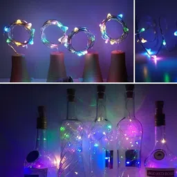 ENORMITY 3-Pcs Red & Blue Rice Shaped  Cork LED String Lights-3