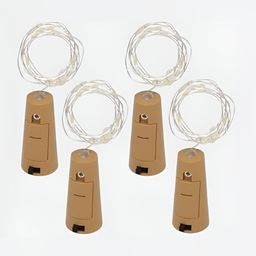 SPARK WORLD Yellow 4 Pcs Rice Shape String Lights image 3