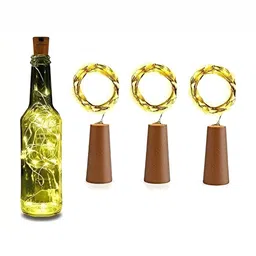SPARK WORLD Yellow & Brown 4 Pieces Rice Shaped String Lights image 3