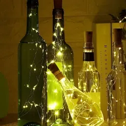 SPARK WORLD Yellow & Brown 4 Pieces Rice Shaped String Lights image 4