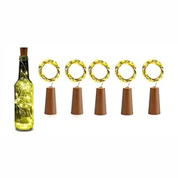 SPARK WORLD Blue & Yellow 5 Pieces LED Cork Lights-40