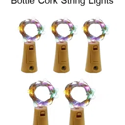 SPARK WORLD Red & Green 5 Pieces Rice Shaped Bulb String Lights-17
