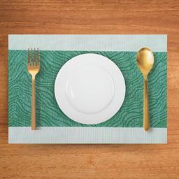 YELONA Green 6 Pieces Self-Designed Table Placemats-13