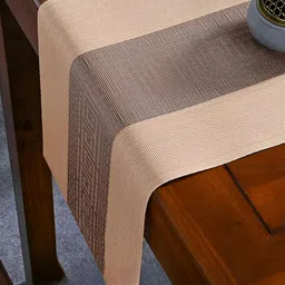 YELONA Beige 6 Pieces Textured Rectangular Table Placemats image 2