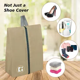 Kuber Industries Brown 6 Pieces Fabric Multi-Utility Organisers image 5