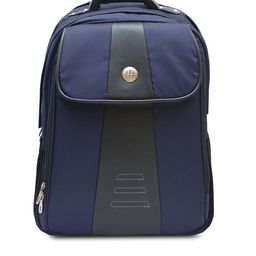 Harissons Navy Blue & Grey Laptop Backpack-27