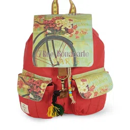 The House of Tara Women Graphic Printed Backpack-23