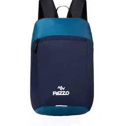 PAZZO Unisex Navy Blue & Blue Embroidered Backpack-40