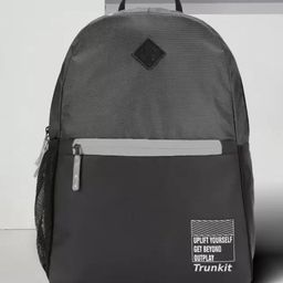 TRUNKIT Unisex Colourblocked Backpack-image-4