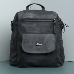 HAUTE SAUCE by Campus Sutra Women Black Backpack-38