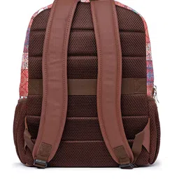 ZOUK Women Printed Vegan Leather Laptop Backpack image 4