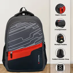 ZIPLINE Unisex Geometric Backpack image 3
