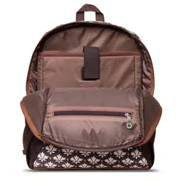 ZOUK Women Graphic Printed Fabric Backpack image 2