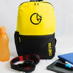 CHEVIN Unisex Contrast Detail Water Resistance Padded Backpack-15