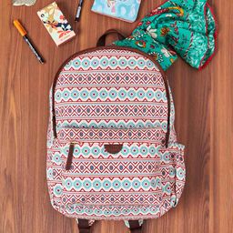 TEAL BY CHUMBAK Women Geometric Printed Backpack-19