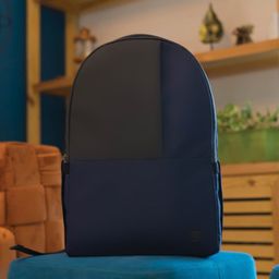 CARRIALL Unisex Blue & Black Colourblocked Backpacks-picture-18