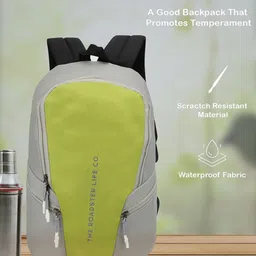 Roadster Unisex Grey Backpacks-10