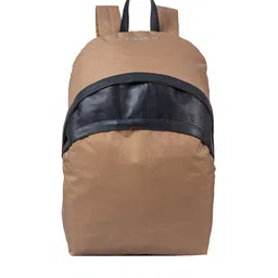 STRAP IT Unisex Beige & Black Contrast Detail Water Resistant Laptop Bag-36