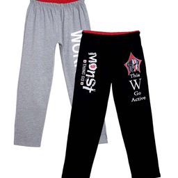 Fashionable Boys Pack Of 2 Solid Pure Cotton Relaxed-Fit Track Pants-image-56