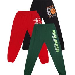 Fashionable Boys Pack Of 3 Pure Cotton Joggers-image-75