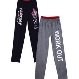 Fashionable  Boys Pack Of 2 Printed Relax-Fit Pure Cotton Track Pants-image-37