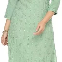 Women Viscose Rayon Kurta Palazzo Set-image-5