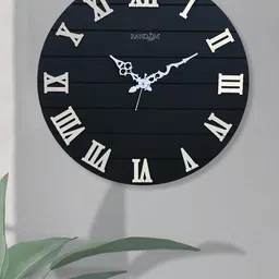 RANDOM Unisex Black Clocks-image-2
