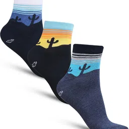 Dollar Socks Men Pack Of 3 Patterned Ankle-Length Socks-image-14