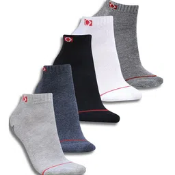Dollar Socks Men Pack of 5 Patterned Cotton Ankle-Length Socks-49