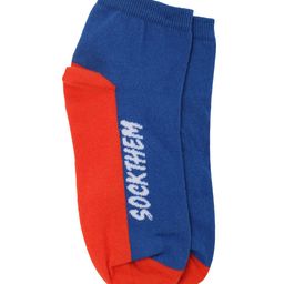 Puma Unisex Pack Of 2 Blue & Orange Ankle-Length Socks-image-12